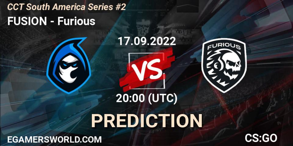 FUSION vs Furious: Betting TIp, Match Prediction. 17.09.2022 at 20:00. Counter-Strike (CS2), CCT South America Series #2