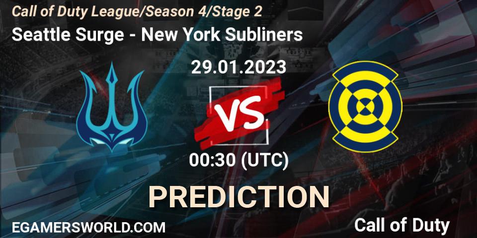 Seattle Surge vs New York Subliners: Betting TIp, Match Prediction. 29.01.23. Call of Duty, Call of Duty League 2023: Stage 2 Major Qualifiers