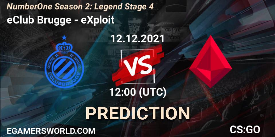 eClub Brugge vs eXploit: Betting TIp, Match Prediction. 12.12.21. CS2 (CS:GO), NumberOne Season 2: Legend Stage 4