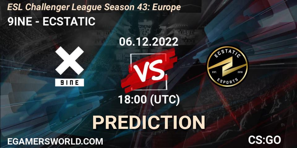 9INE vs ECSTATIC: Betting TIp, Match Prediction. 06.12.22. CS2 (CS:GO), ESL Challenger League Season 43: Europe