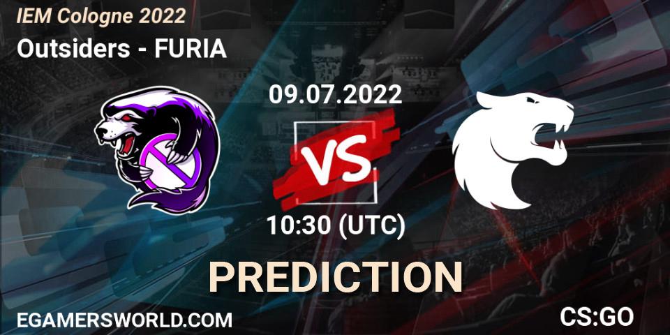 Outsiders vs FURIA: Betting TIp, Match Prediction. 09.07.2022 at 10:30. Counter-Strike (CS2), IEM Cologne 2022