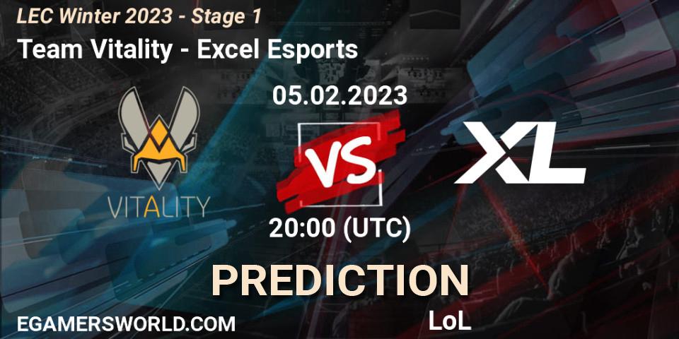 Team Vitality vs Excel Esports: Betting TIp, Match Prediction. 06.02.23. LoL, LEC Winter 2023 - Stage 1