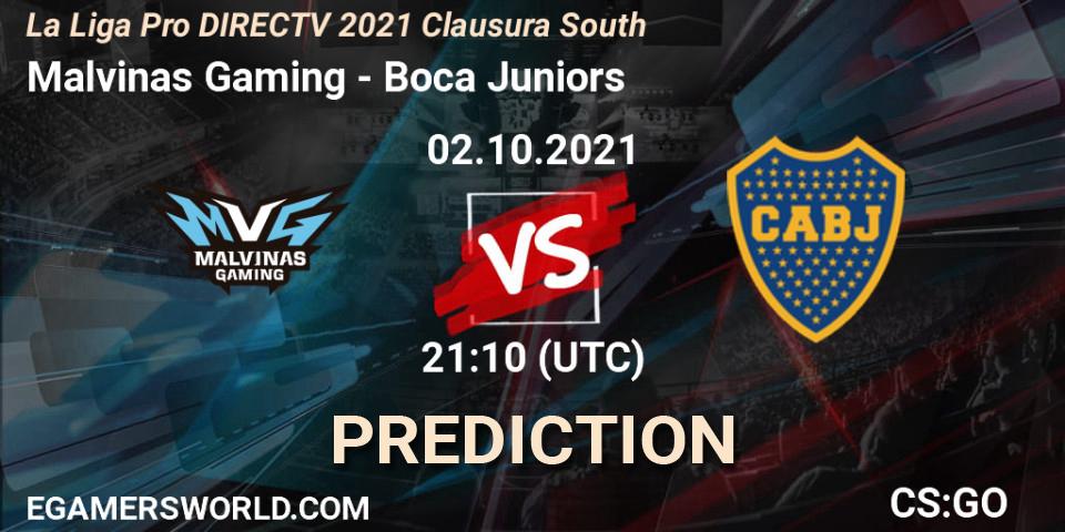 Malvinas Gaming vs Boca Juniors: Betting TIp, Match Prediction. 02.10.2021 at 21:10. Counter-Strike (CS2), La Liga Season 4: Sur Pro Division - Clausura