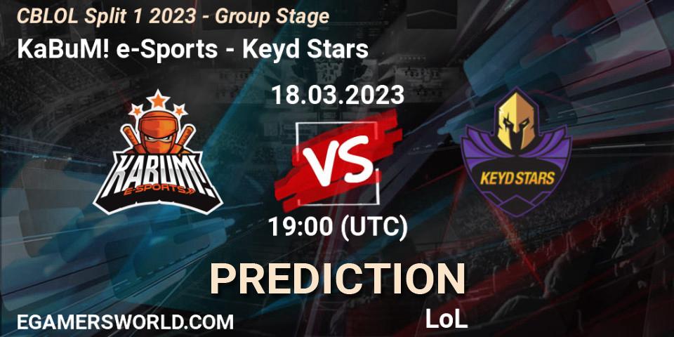 KaBuM! e-Sports vs Keyd Stars: Betting TIp, Match Prediction. 18.03.23. LoL, CBLOL Split 1 2023 - Group Stage
