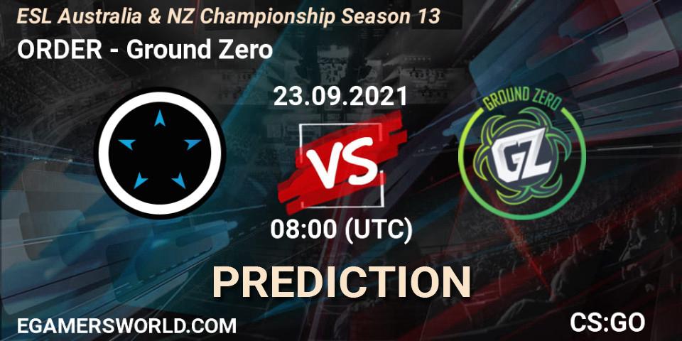 ORDER vs Hazard: Betting TIp, Match Prediction. 23.09.2021 at 08:00. Counter-Strike (CS2), ESL Australia & NZ Championship Season 13