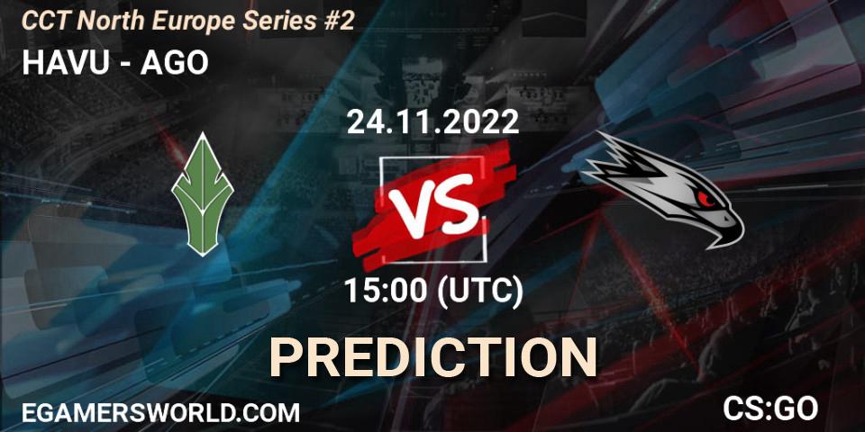 HAVU vs AGO: Betting TIp, Match Prediction. 24.11.22. CS2 (CS:GO), CCT North Europe Series #2