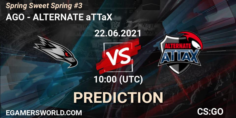 AGO vs ALTERNATE aTTaX: Betting TIp, Match Prediction. 22.06.21. CS2 (CS:GO), Spring Sweet Spring #3