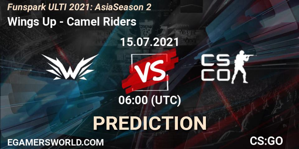 Wings Up vs Camel Riders: Betting TIp, Match Prediction. 15.07.21. CS2 (CS:GO), Funspark ULTI 2021: Asia Season 2