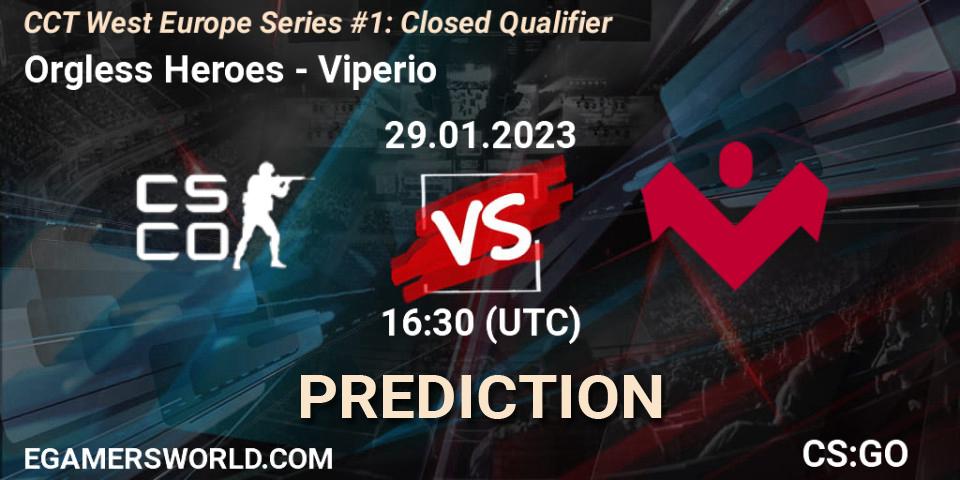Orgless Heroes vs Viperio: Betting TIp, Match Prediction. 29.01.23. CS2 (CS:GO), CCT West Europe Series #1: Closed Qualifier