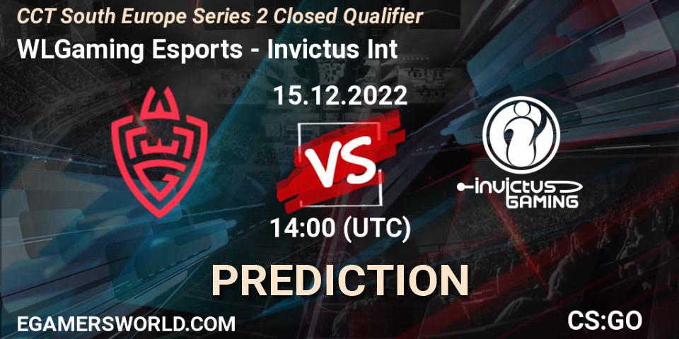 WLGaming Esports vs Invictus Int: Betting TIp, Match Prediction. 15.12.22. CS2 (CS:GO), CCT South Europe Series 2 Closed Qualifier