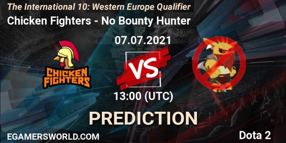 Chicken Fighters vs No Bounty Hunter: Betting TIp, Match Prediction. 07.07.2021 at 09:01. Dota 2, The International 10: Western Europe Qualifier