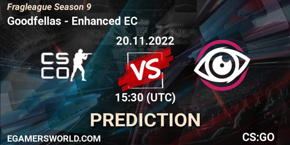 Goodfellas vs Enhanced EC: Betting TIp, Match Prediction. 20.11.2022 at 15:30. Counter-Strike (CS2), Fragleague Season 9