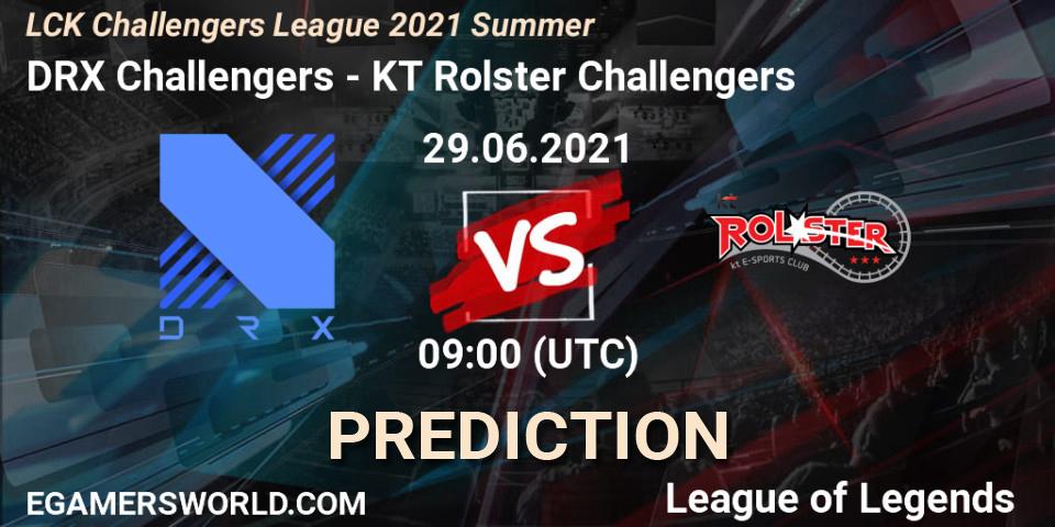 DRX Challengers vs KT Rolster Challengers: Betting TIp, Match Prediction. 29.06.2021 at 09:00. LoL, LCK Challengers League 2021 Summer