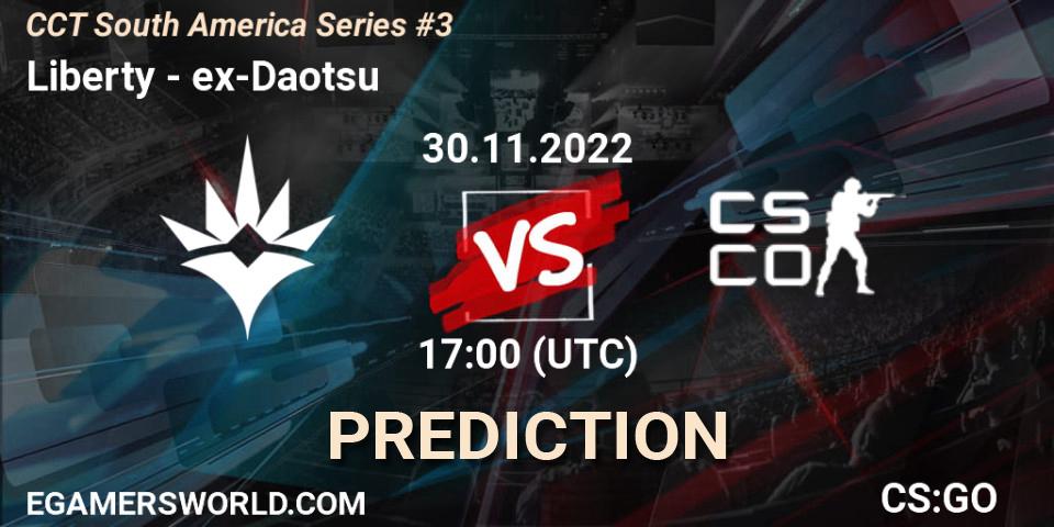 Liberty vs ex-Daotsu: Betting TIp, Match Prediction. 30.11.22. CS2 (CS:GO), CCT South America Series #3