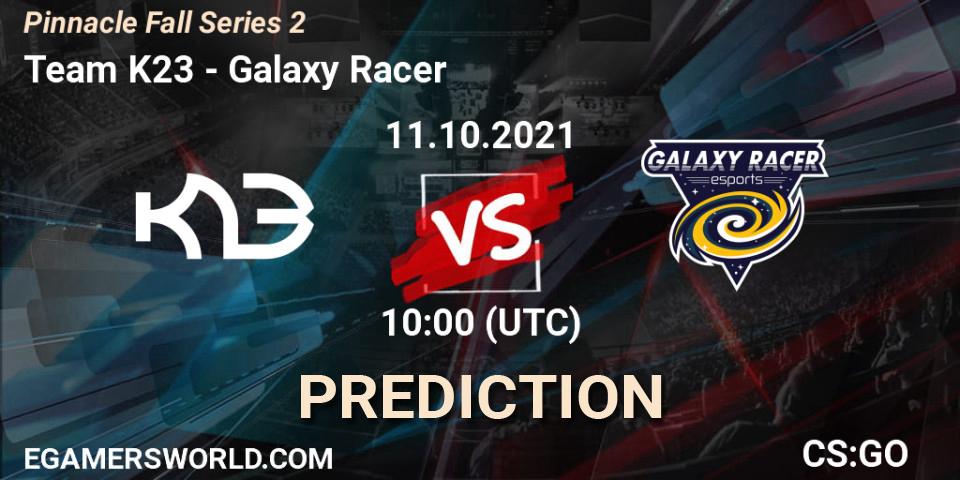 Team K23 vs Galaxy Racer: Betting TIp, Match Prediction. 11.10.21. CS2 (CS:GO), Pinnacle Fall Series #2