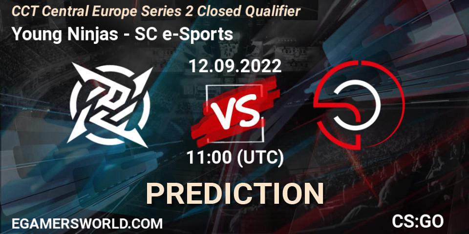 Young Ninjas vs SC e-Sports: Betting TIp, Match Prediction. 12.09.2022 at 11:00. Counter-Strike (CS2), CCT Central Europe Series 2 Closed Qualifier
