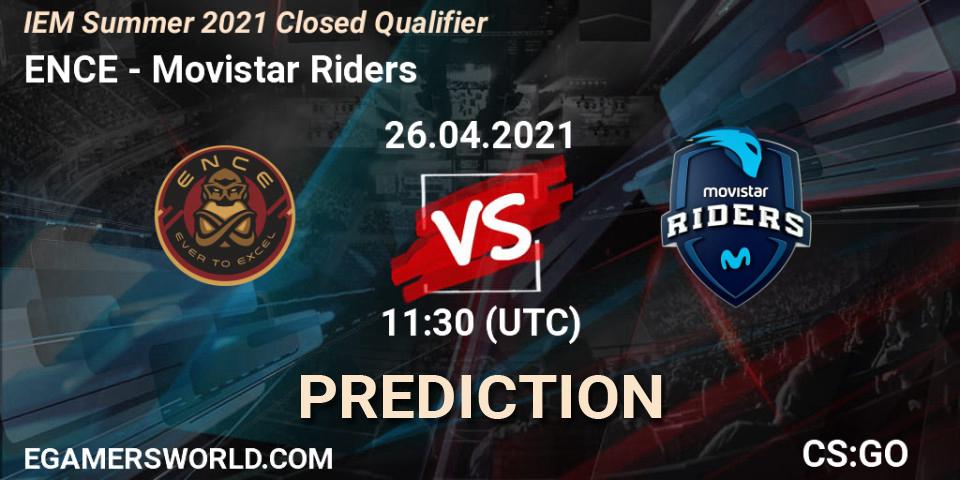 ENCE vs Movistar Riders: Betting TIp, Match Prediction. 26.04.21. CS2 (CS:GO), IEM Summer 2021 Closed Qualifier
