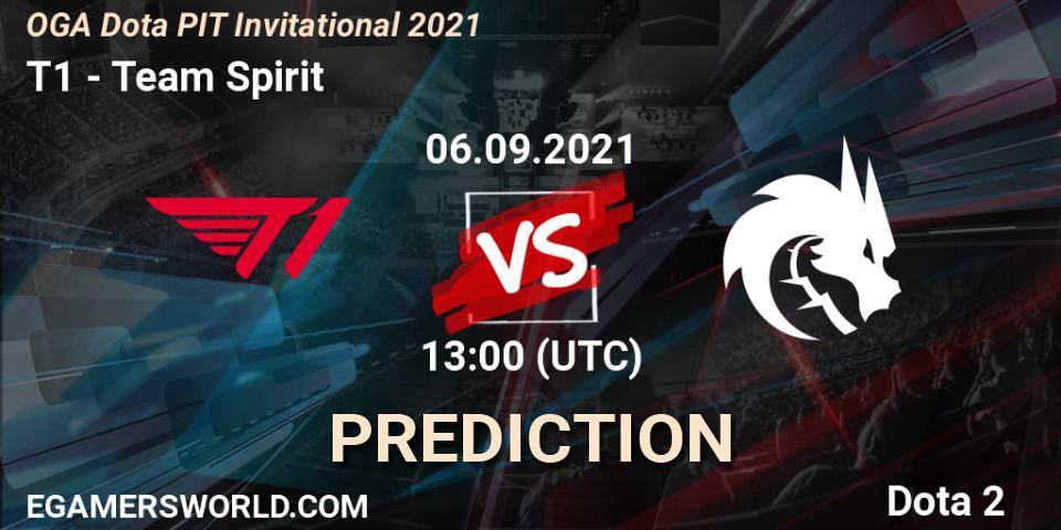 T1 vs Team Spirit: Betting TIp, Match Prediction. 06.09.2021 at 13:37. Dota 2, OGA Dota PIT Invitational 2021