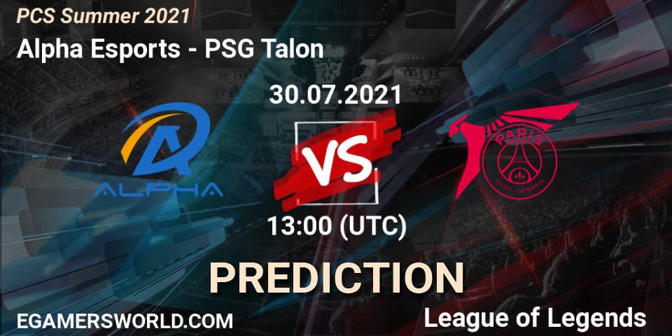 Alpha Esports vs PSG Talon: Betting TIp, Match Prediction. 30.07.21. LoL, PCS Summer 2021
