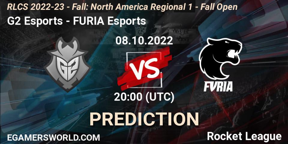 G2 Esports vs FURIA Esports: Betting TIp, Match Prediction. 08.10.2022 at 19:45. Rocket League, RLCS 2022-23 - Fall: North America Regional 1 - Fall Open