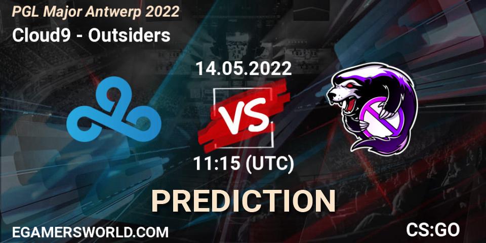 Cloud9 vs Outsiders: Betting TIp, Match Prediction. 14.05.2022 at 11:30. Counter-Strike (CS2), PGL Major Antwerp 2022