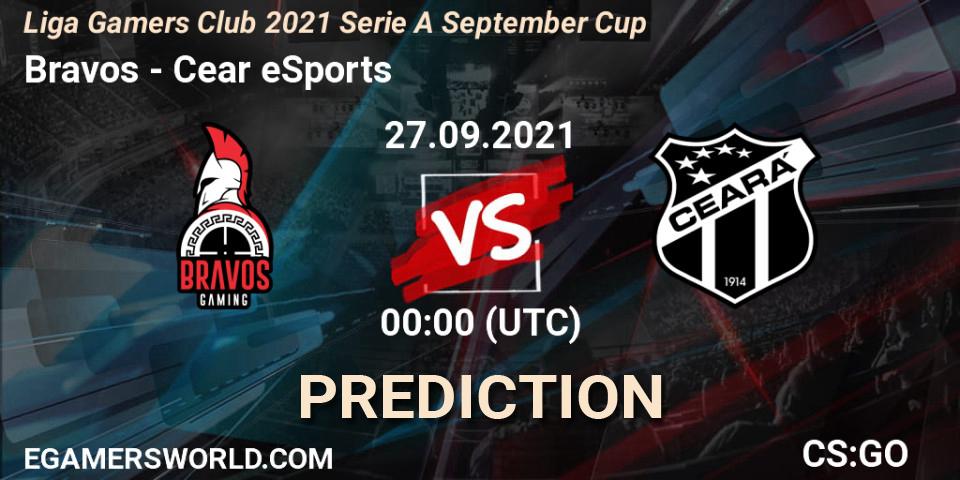 Bravos vs Ceará eSports: Betting TIp, Match Prediction. 27.09.21. CS2 (CS:GO), Liga Gamers Club 2021 Serie A September Cup