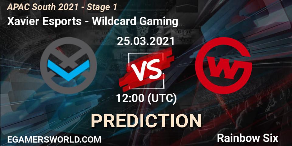 Xavier Esports vs Wildcard Gaming: Betting TIp, Match Prediction. 25.03.21. Rainbow Six, APAC South 2021 - Stage 1
