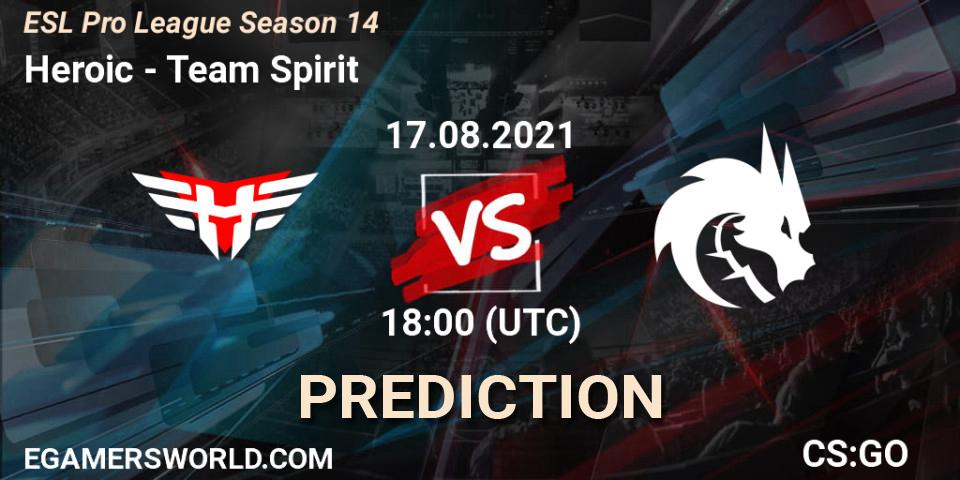 Heroic vs Team Spirit: Betting TIp, Match Prediction. 17.08.21. CS2 (CS:GO), ESL Pro League Season 14
