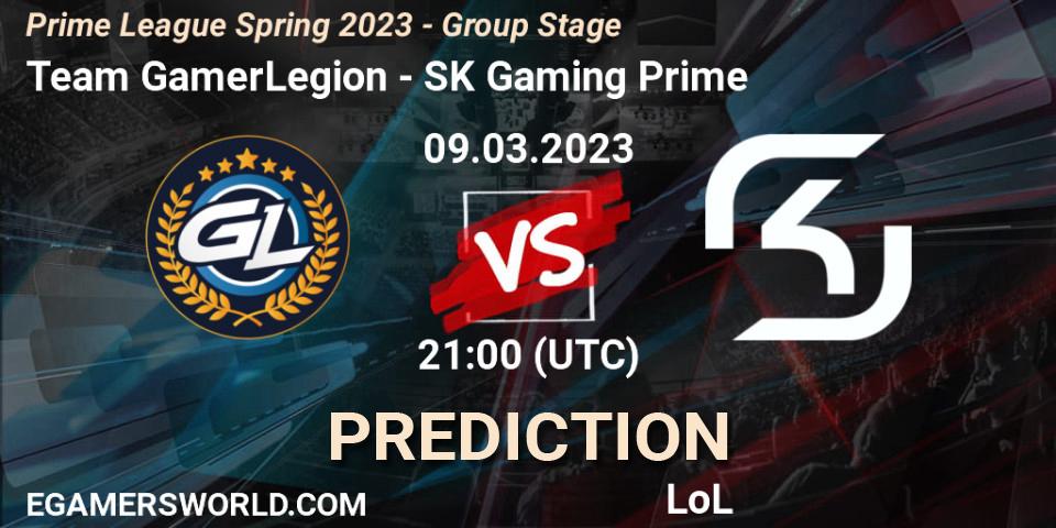 Team GamerLegion vs SK Gaming Prime: Betting TIp, Match Prediction. 09.03.23. LoL, Prime League Spring 2023 - Group Stage