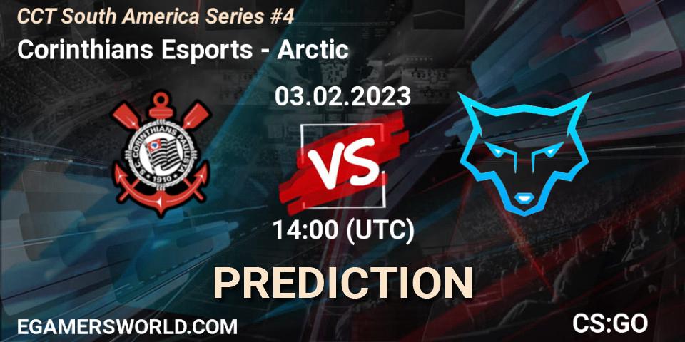Corinthians Esports vs Arctic: Betting TIp, Match Prediction. 03.02.2023 at 14:00. Counter-Strike (CS2), CCT South America Series #4