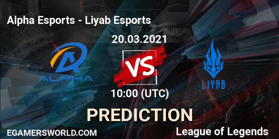 Alpha Esports vs Liyab Esports: Betting TIp, Match Prediction. 20.03.21. LoL, PCS Spring 2021 - Group Stage