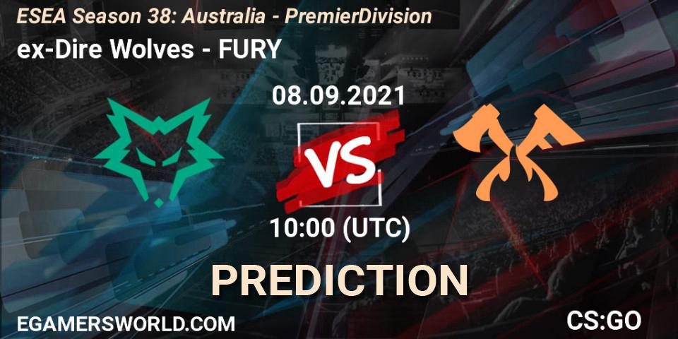 ex-Dire Wolves vs FURY: Betting TIp, Match Prediction. 08.09.21. CS2 (CS:GO), ESEA Season 38: Australia - Premier Division