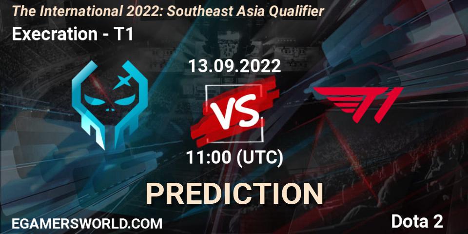 Execration vs T1: Betting TIp, Match Prediction. 13.09.2022 at 09:49. Dota 2, The International 2022: Southeast Asia Qualifier