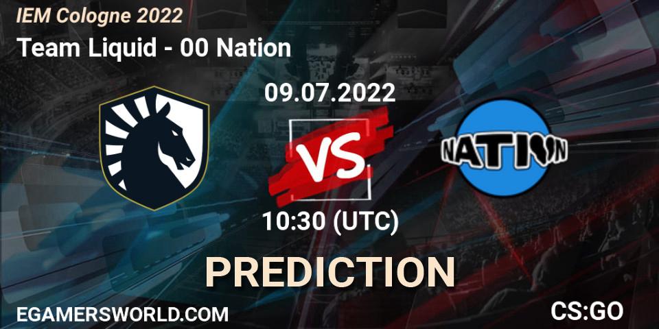 Team Liquid vs 00 Nation: Betting TIp, Match Prediction. 09.07.2022 at 10:30. Counter-Strike (CS2), IEM Cologne 2022