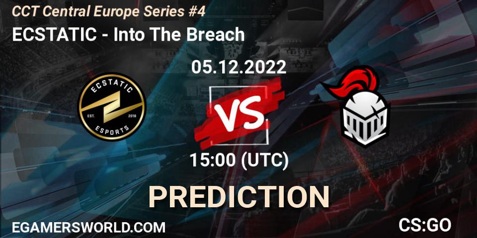 ECSTATIC vs Into The Breach: Betting TIp, Match Prediction. 05.12.2022 at 15:10. Counter-Strike (CS2), CCT Central Europe Series #4