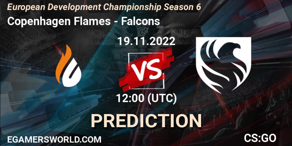Copenhagen Flames vs Falcons: Betting TIp, Match Prediction. 19.11.22. CS2 (CS:GO), European Development Championship Season 6