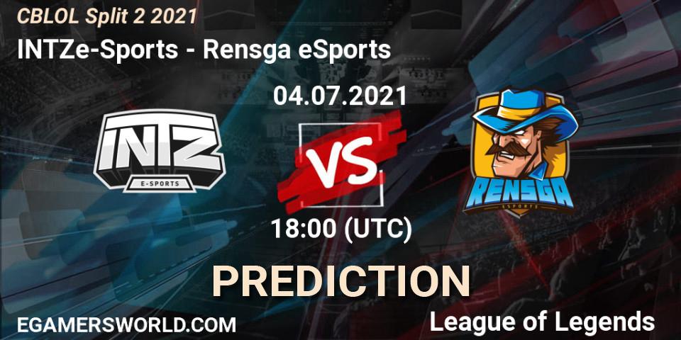 INTZ e-Sports vs Rensga eSports: Betting TIp, Match Prediction. 04.07.21. LoL, CBLOL Split 2 2021