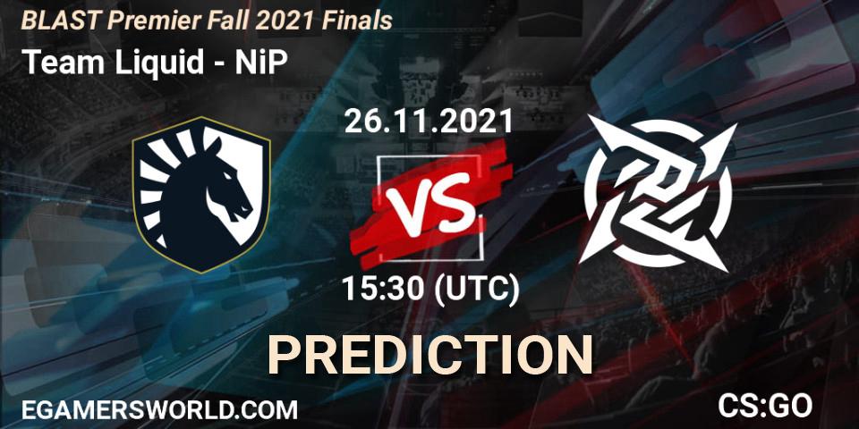 Team Liquid vs NiP: Betting TIp, Match Prediction. 26.11.21. CS2 (CS:GO), BLAST Premier Fall 2021 Finals
