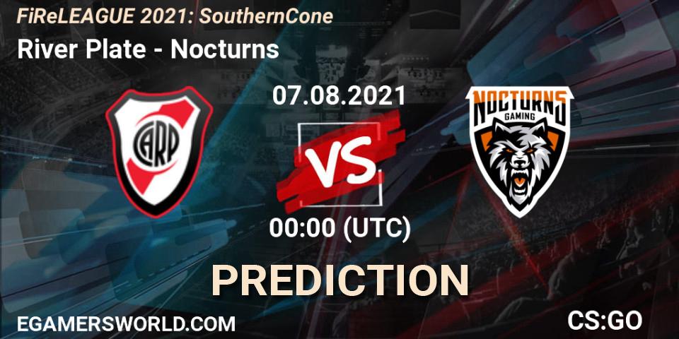 River Plate vs Nocturns: Betting TIp, Match Prediction. 06.08.21. CS2 (CS:GO), FiReLEAGUE 2021: Southern Cone