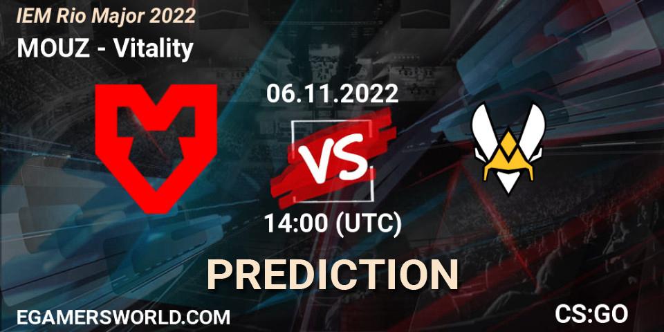 MOUZ vs Vitality: Betting TIp, Match Prediction. 06.11.22. CS2 (CS:GO), IEM Rio Major 2022