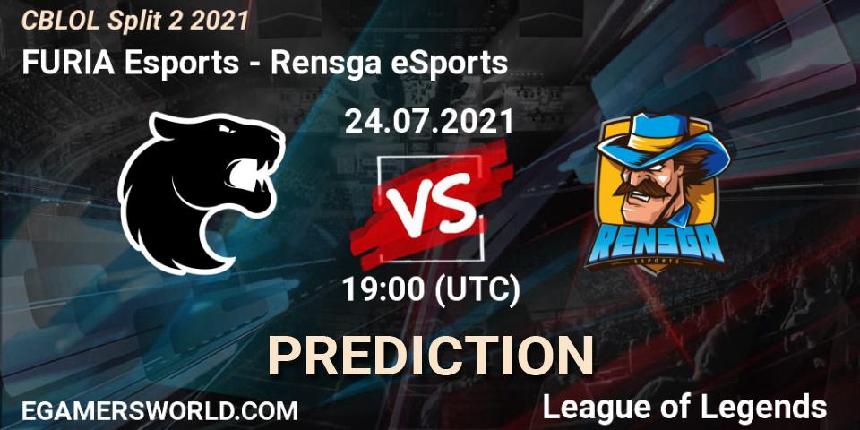 FURIA Esports vs Rensga eSports: Betting TIp, Match Prediction. 24.07.21. LoL, CBLOL Split 2 2021