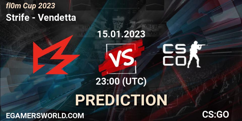 Strife vs Vendetta: Betting TIp, Match Prediction. 16.01.23. CS2 (CS:GO), fl0m Cup 2023