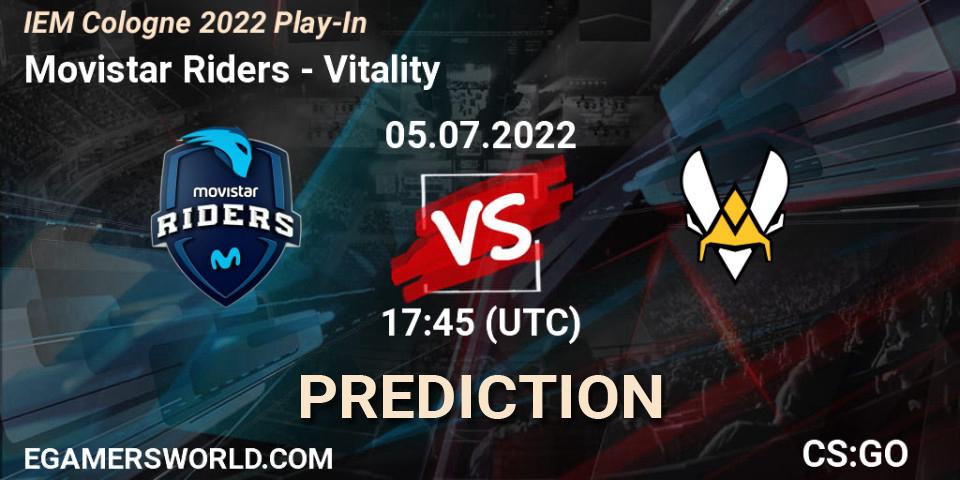Movistar Riders vs Vitality: Betting TIp, Match Prediction. 05.07.22. CS2 (CS:GO), IEM Cologne 2022 Play-In