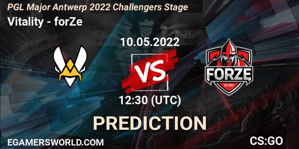 Vitality vs forZe: Betting TIp, Match Prediction. 10.05.22. CS2 (CS:GO), PGL Major Antwerp 2022 Challengers Stage