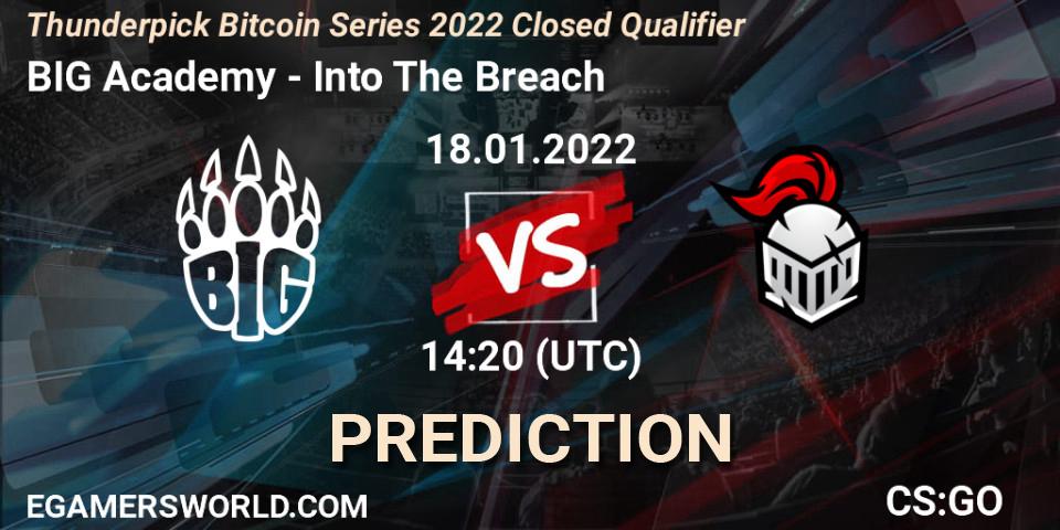 BIG Academy vs Into The Breach: Betting TIp, Match Prediction. 18.01.22. CS2 (CS:GO), Thunderpick Bitcoin Series 2022 Closed Qualifier