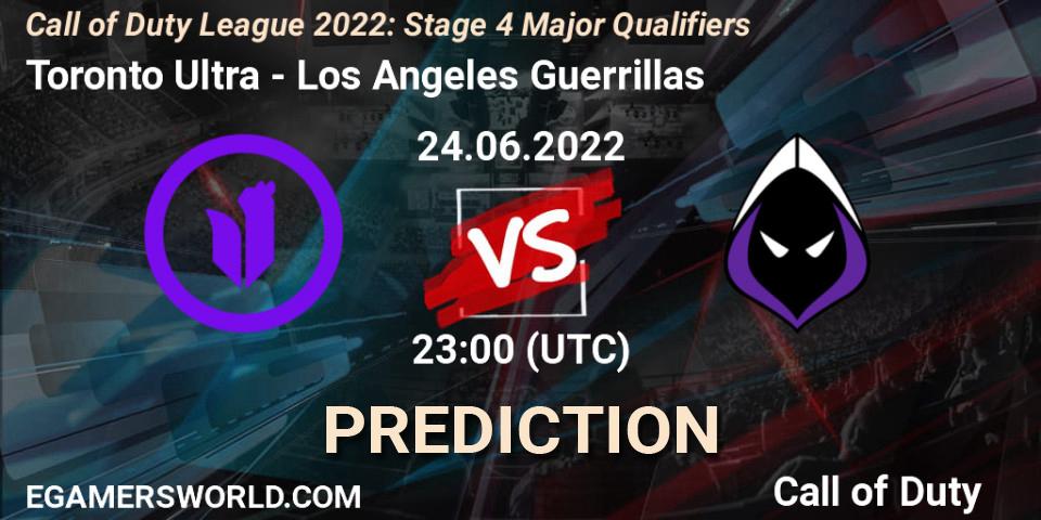 Toronto Ultra vs Los Angeles Guerrillas: Betting TIp, Match Prediction. 24.06.22. Call of Duty, Call of Duty League 2022: Stage 4