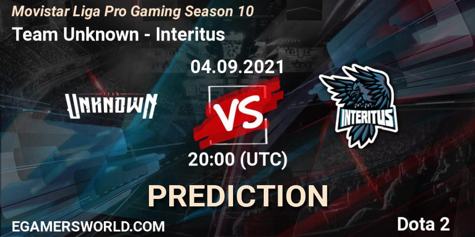 Team Unknown vs Interitus: Betting TIp, Match Prediction. 09.09.21. Dota 2, Movistar Liga Pro Gaming Season 10