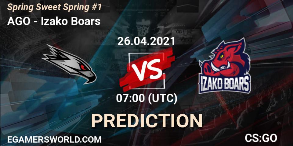 AGO vs Izako Boars: Betting TIp, Match Prediction. 26.04.21. CS2 (CS:GO), Spring Sweet Spring #1