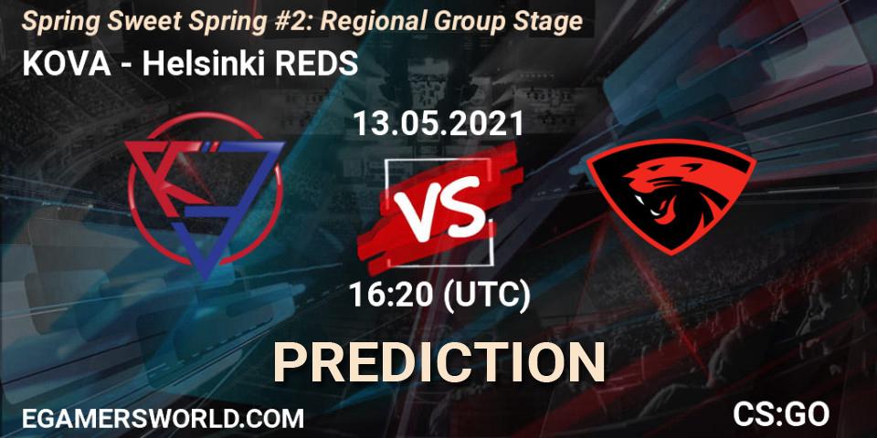 KOVA vs Helsinki REDS: Betting TIp, Match Prediction. 13.05.21. CS2 (CS:GO), Spring Sweet Spring #2: Regional Group Stage