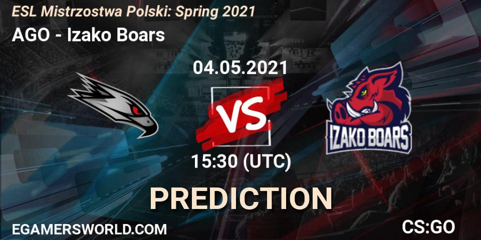 AGO vs Izako Boars: Betting TIp, Match Prediction. 04.05.21. CS2 (CS:GO), ESL Mistrzostwa Polski: Spring 2021